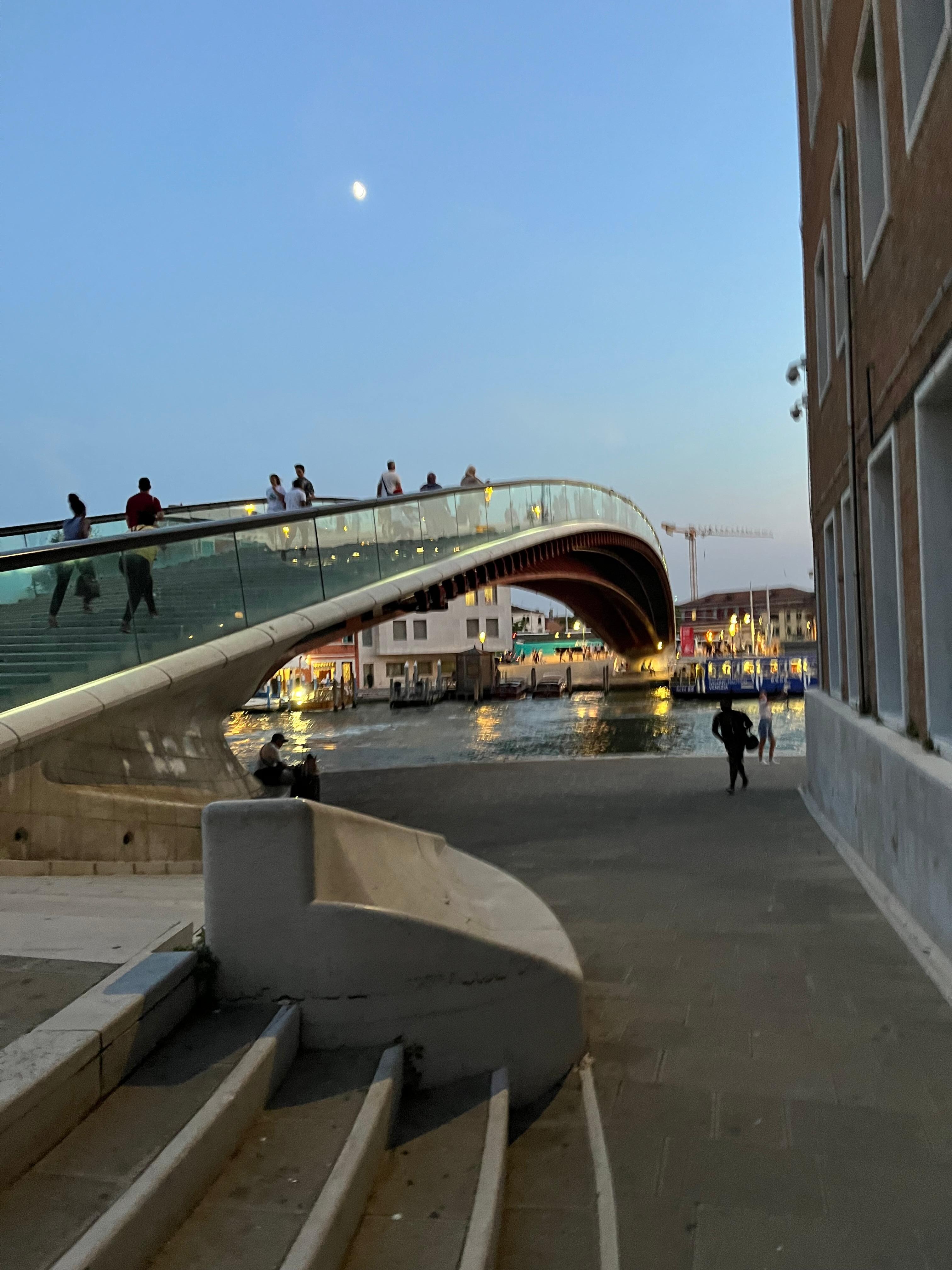 Glass bridge near by