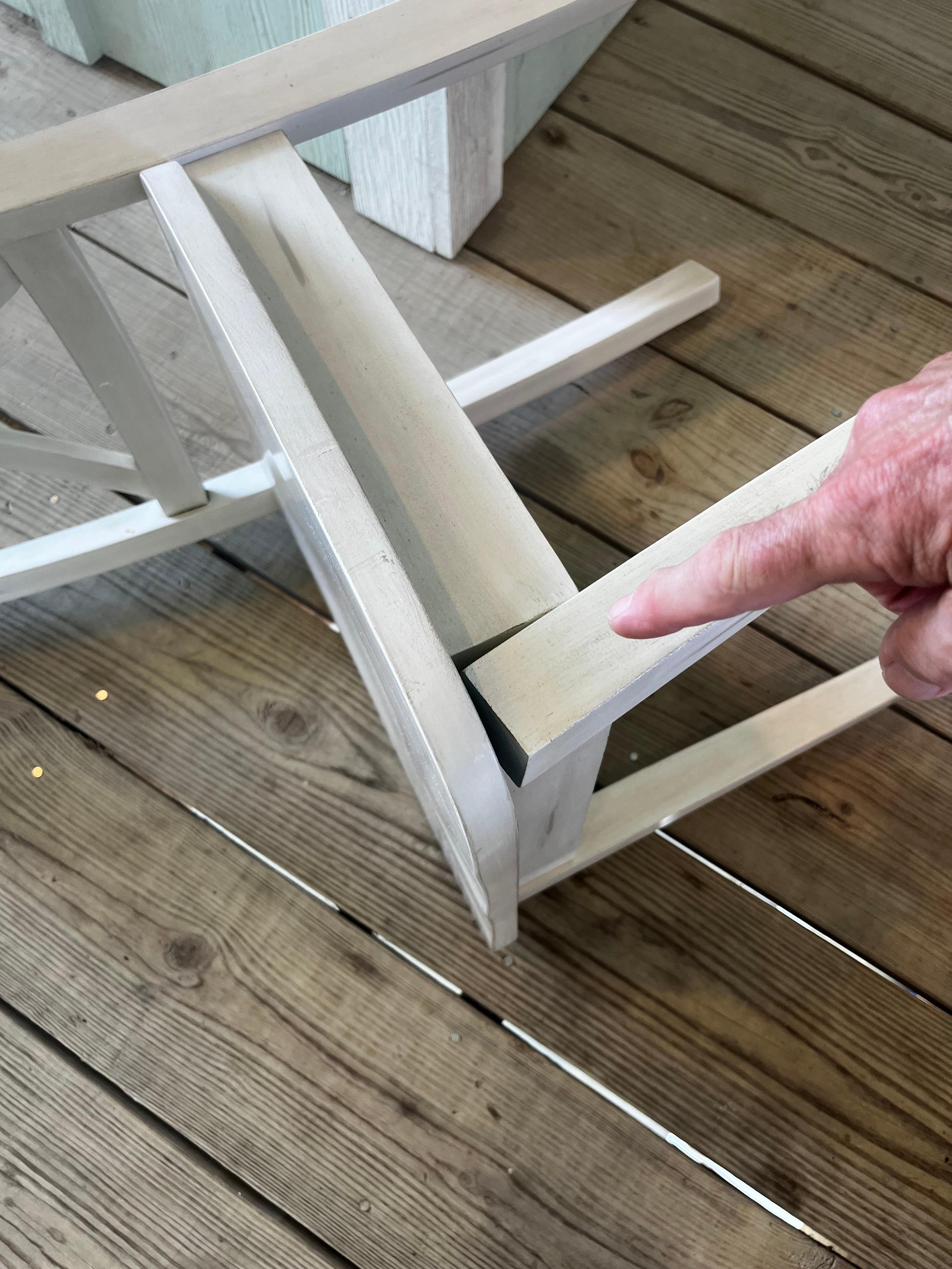 Broken dining room chair.  Not safe to use.  