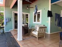 Terrassen hvor vi spiste morgenmad