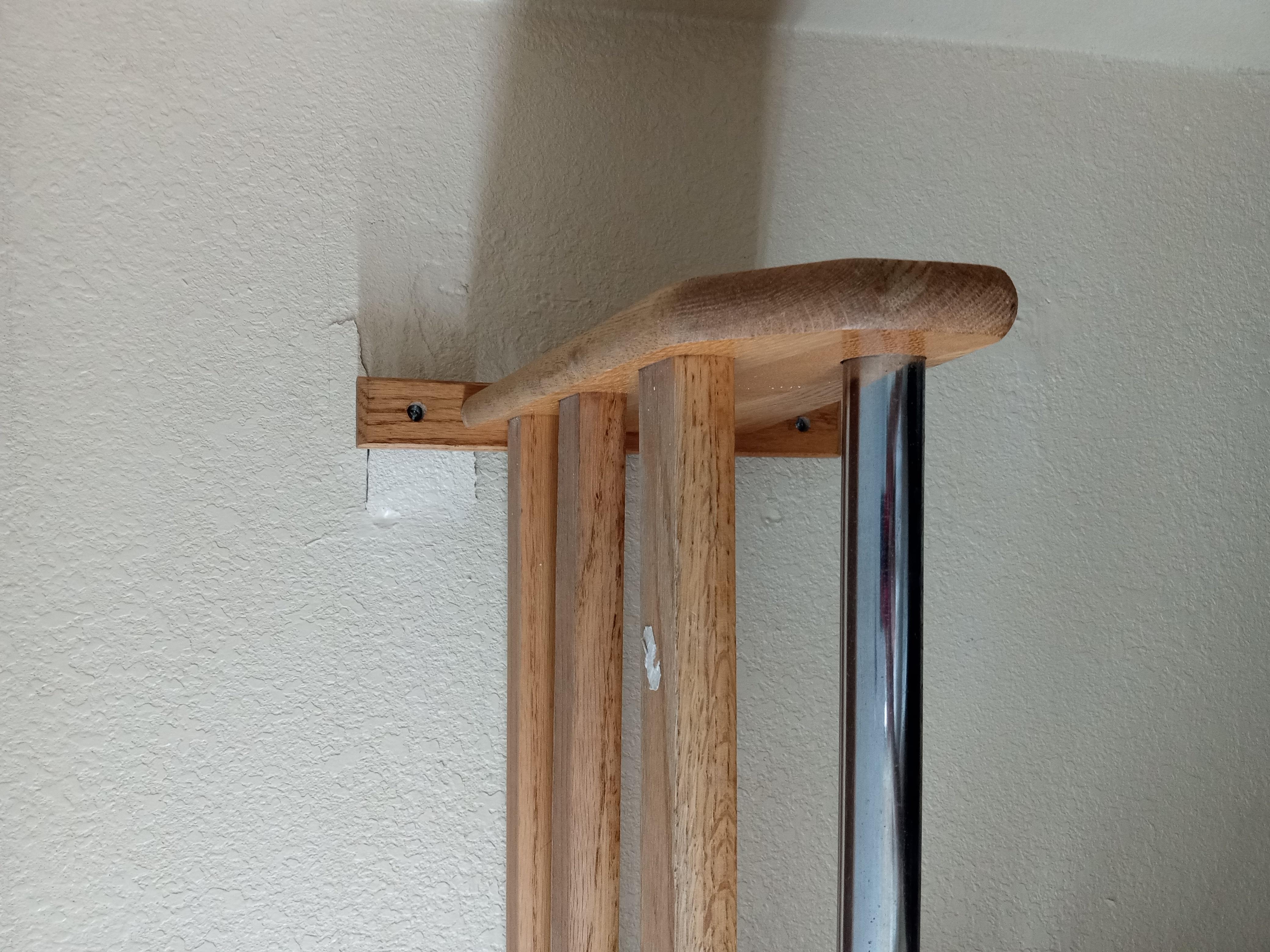Clothes rack pulled out of the wall 
