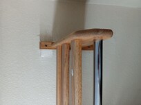 Clothes rack pulled out of the wall