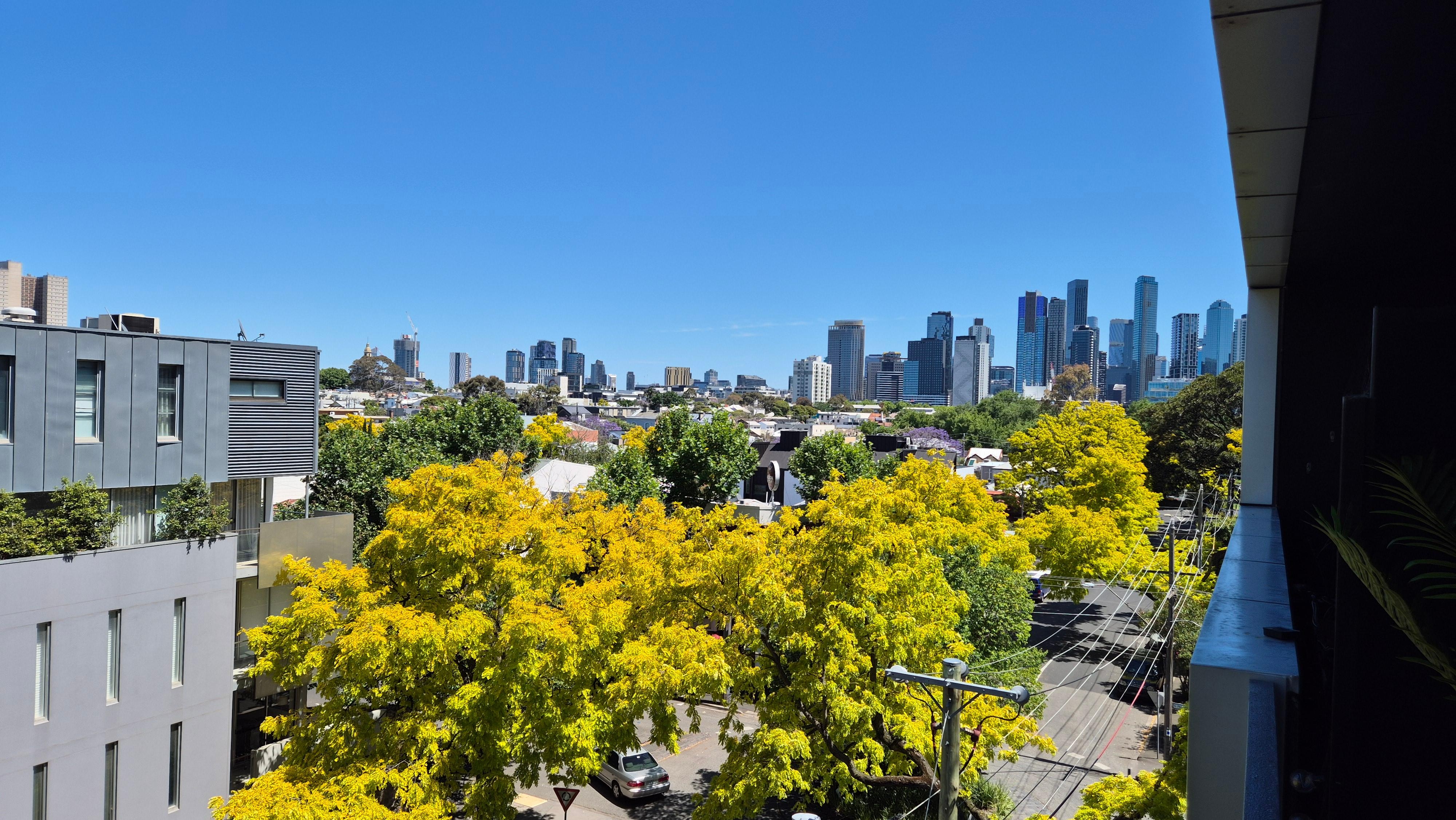 The view from the balcony