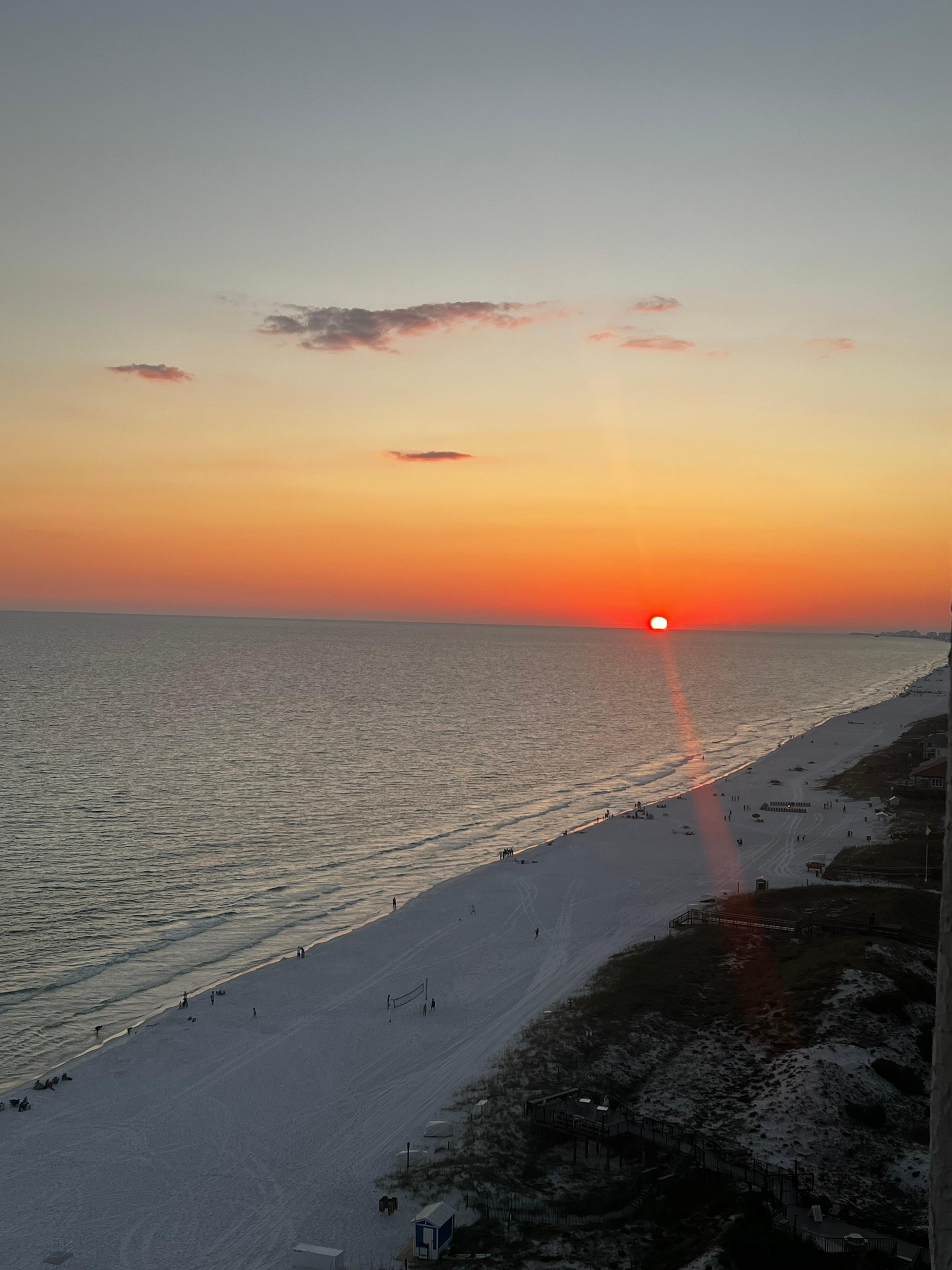 Sunset from the balcony