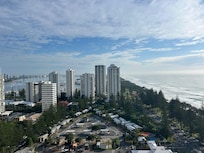From bedroom balcony