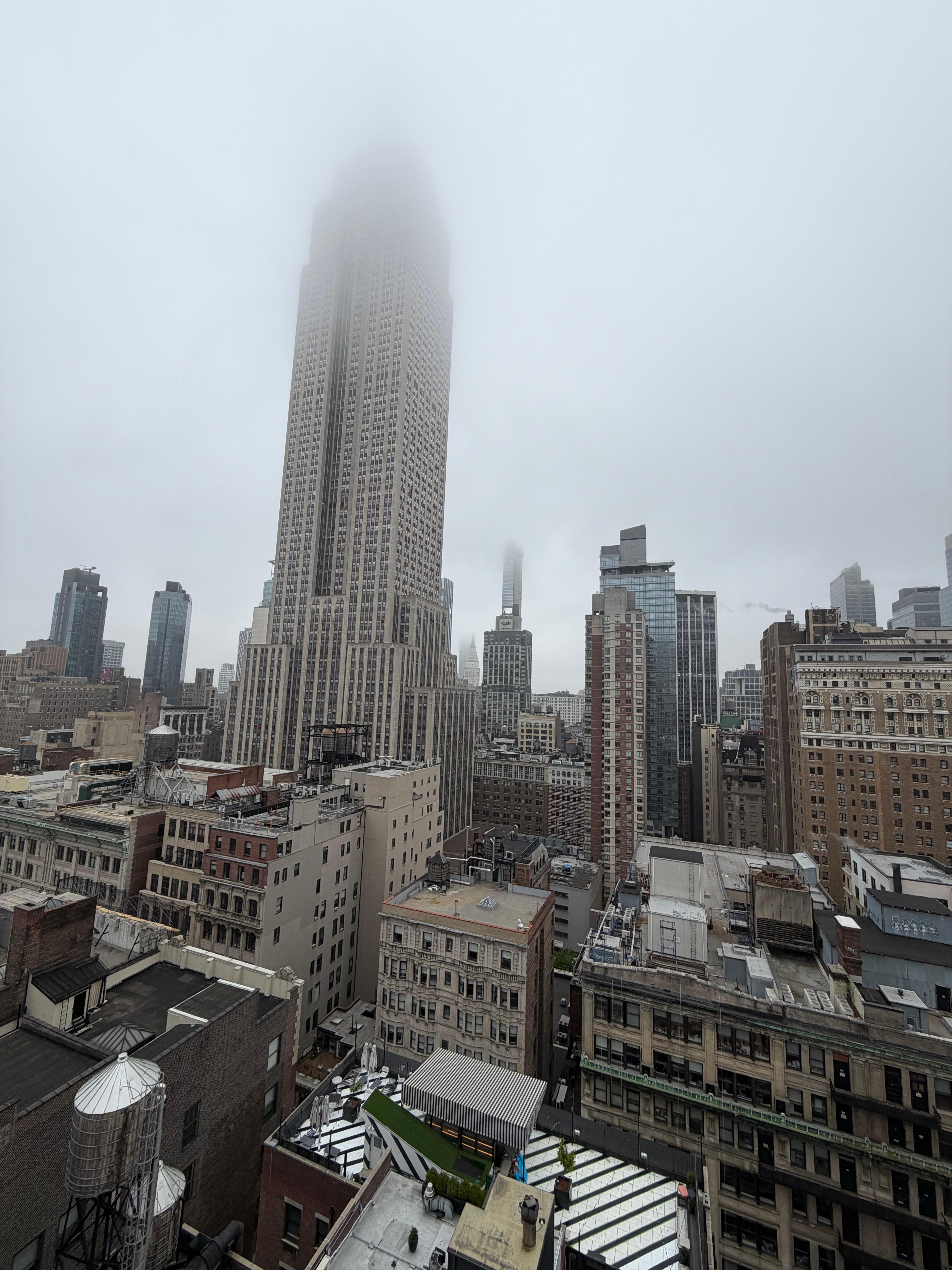 View from 26th floor terrace. We ate breakfast out there. 
