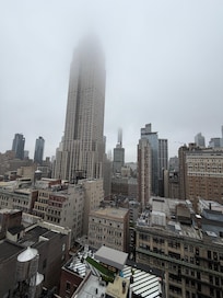 View from 26th floor terrace. We ate breakfast out there.