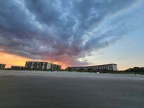 Sunset view from beach.