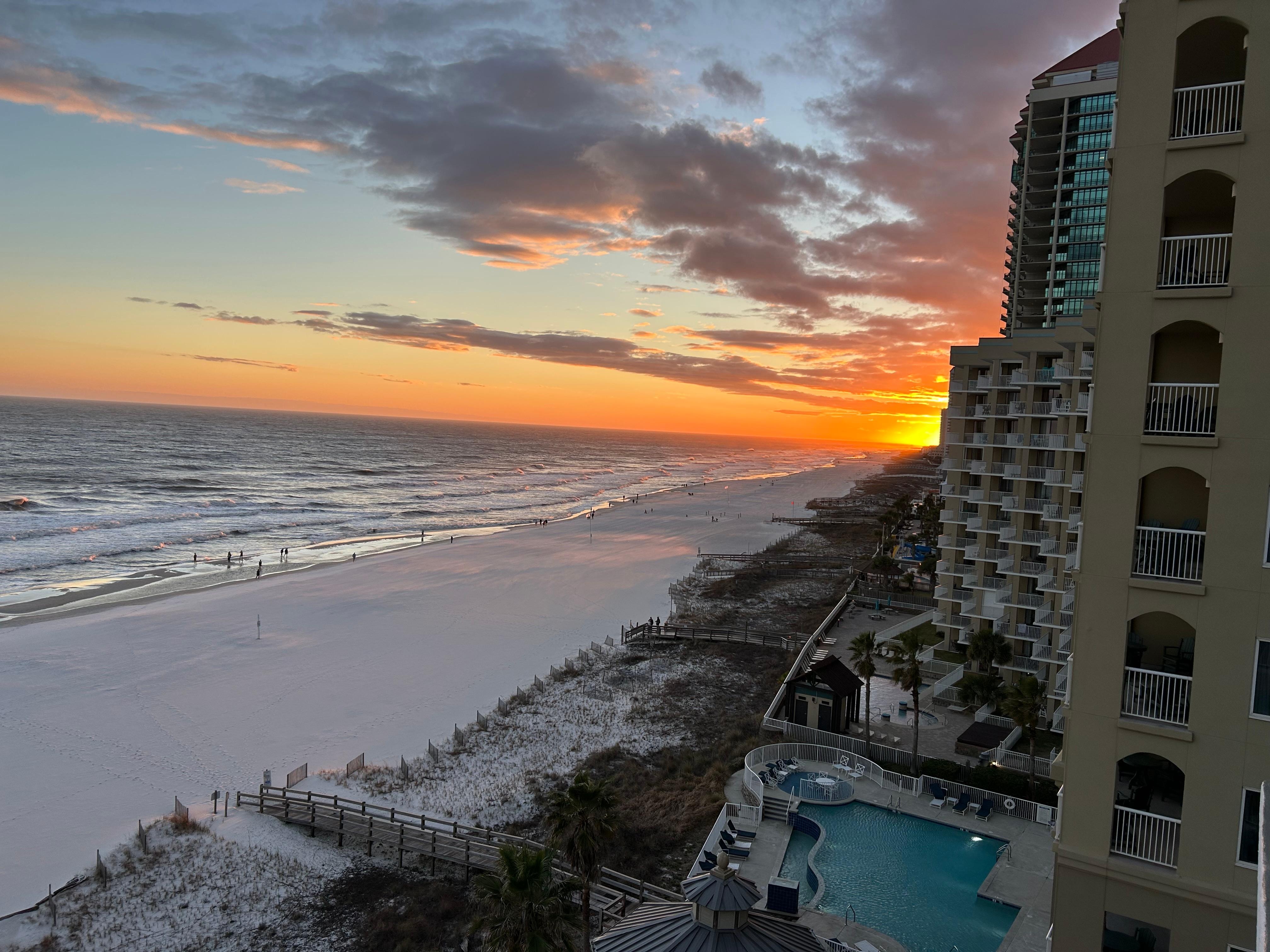 Sunset view from patio 