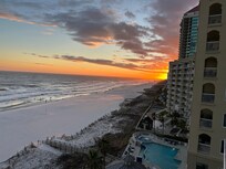 Sunset view from patio