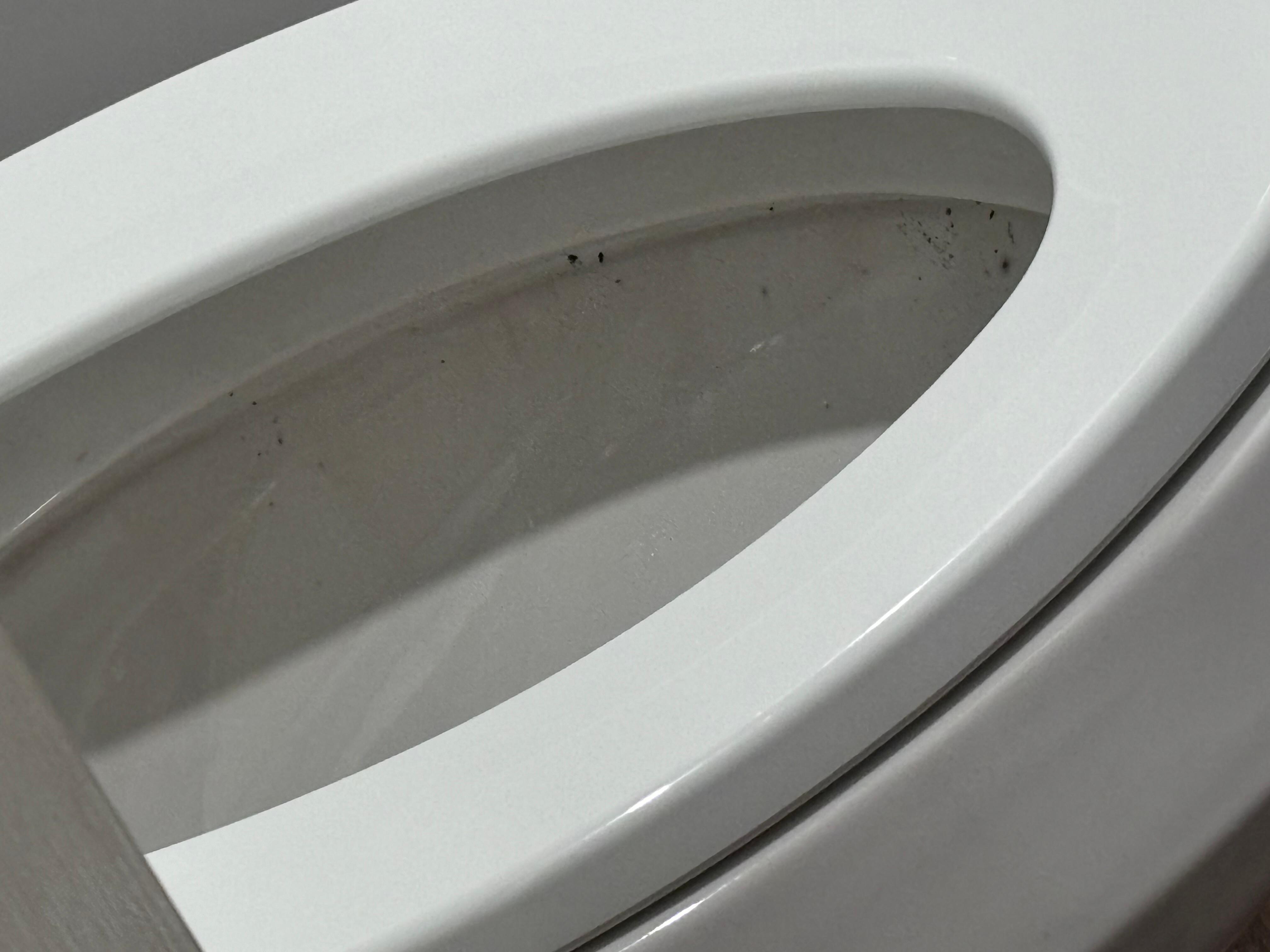 Dirty toilet on arrival