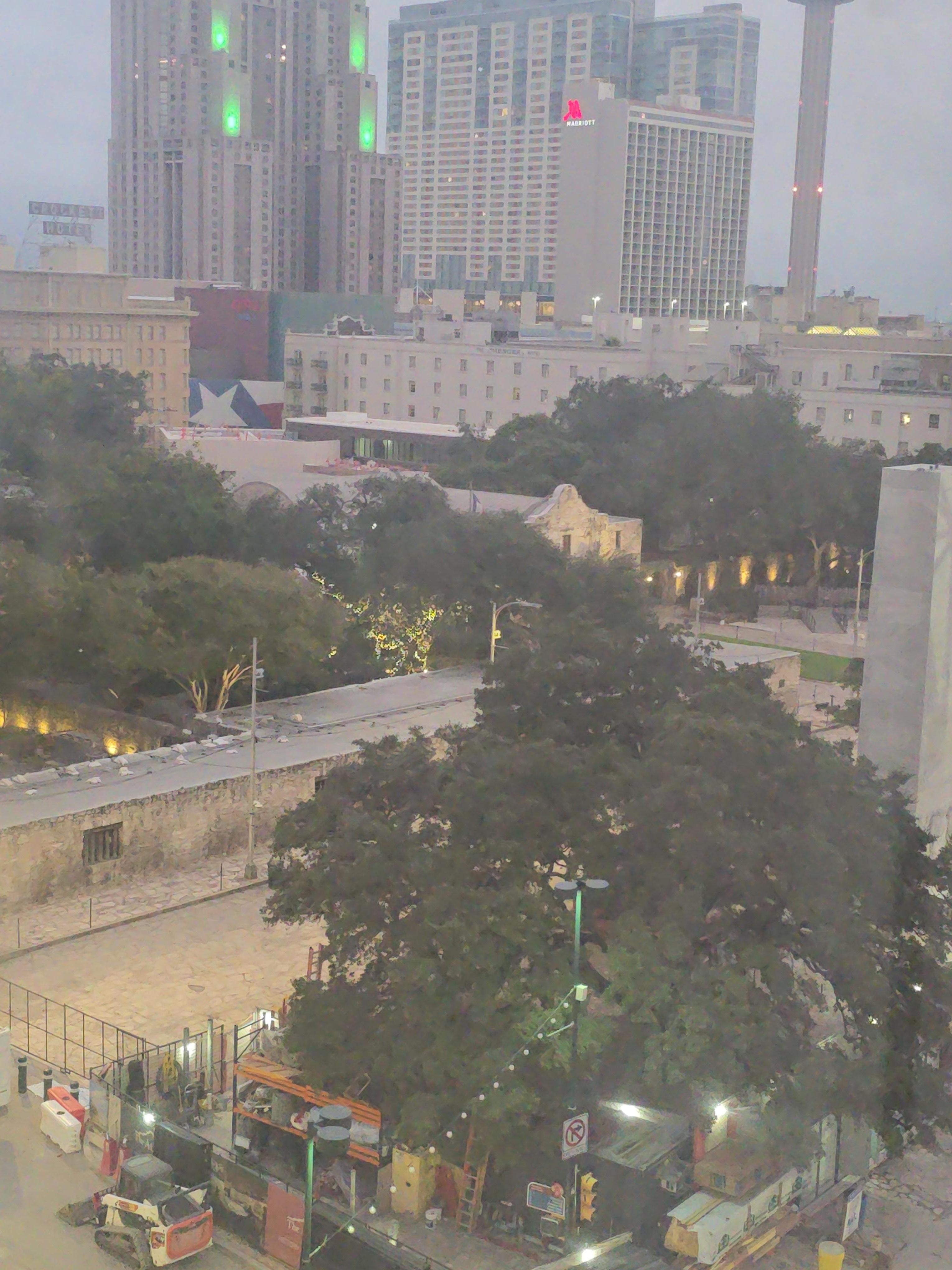 Can see the Alamo from our room...beautiful