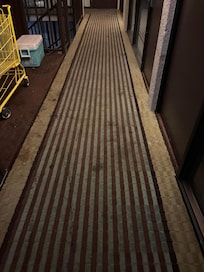 Carpet in front of our room