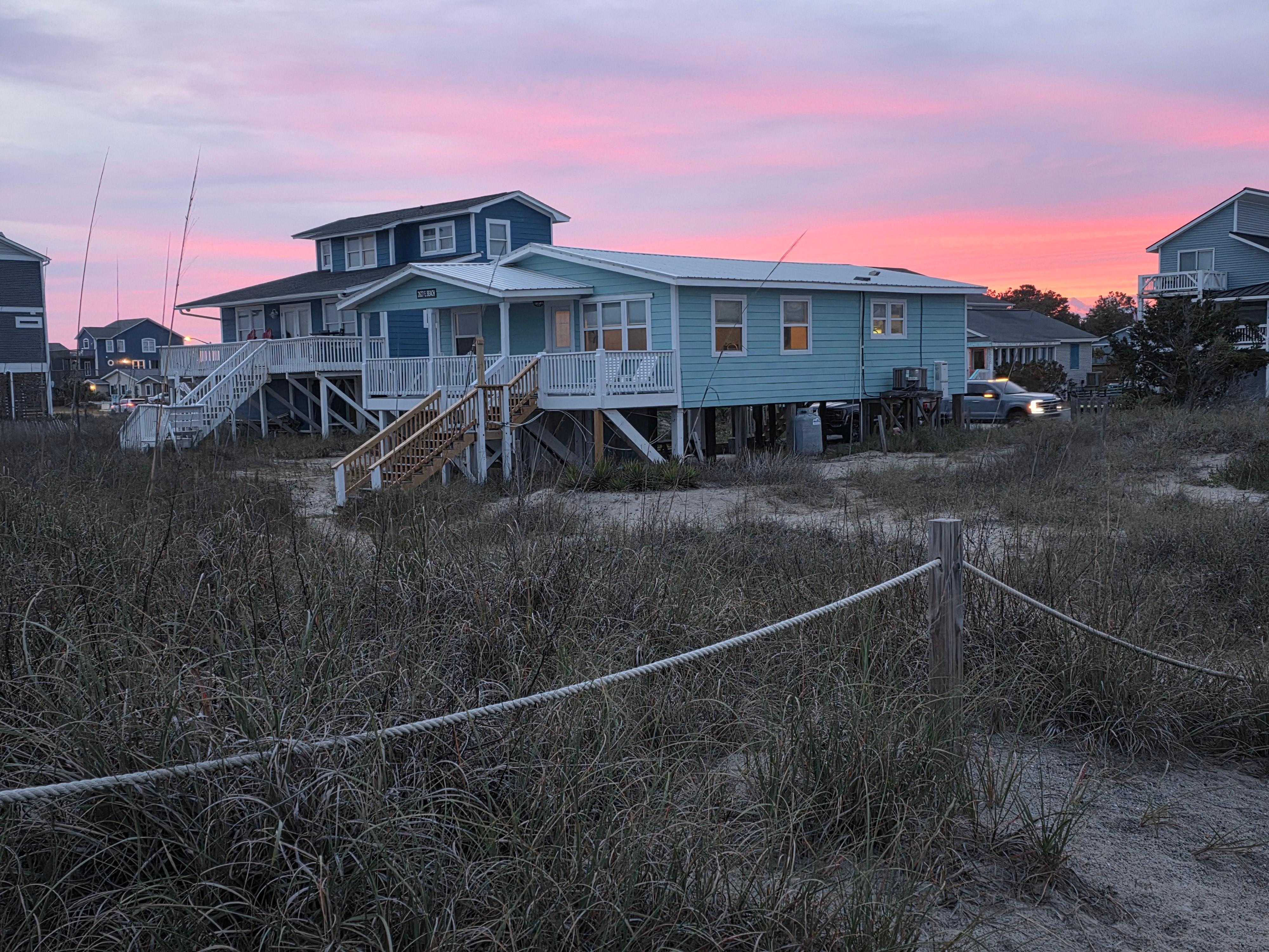 House at sunset