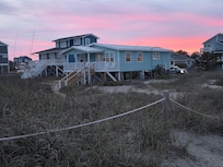 House at sunset