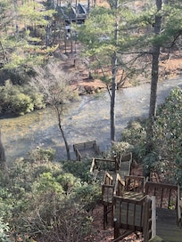 The view and sound of the river is calming