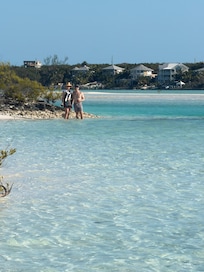 View from sand bar across from house