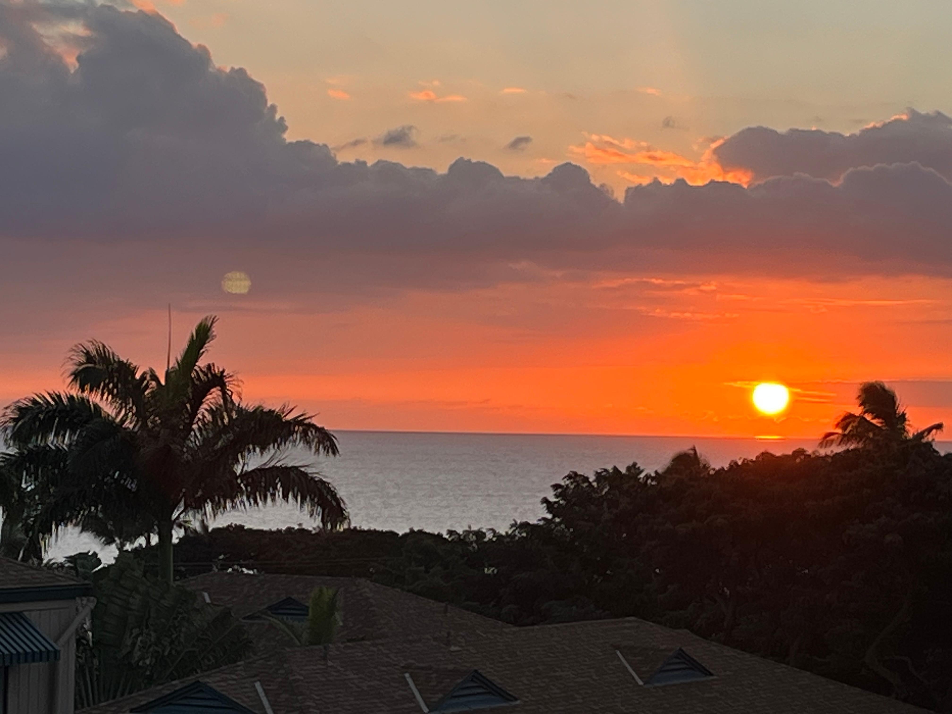 Sunset from the lanai.