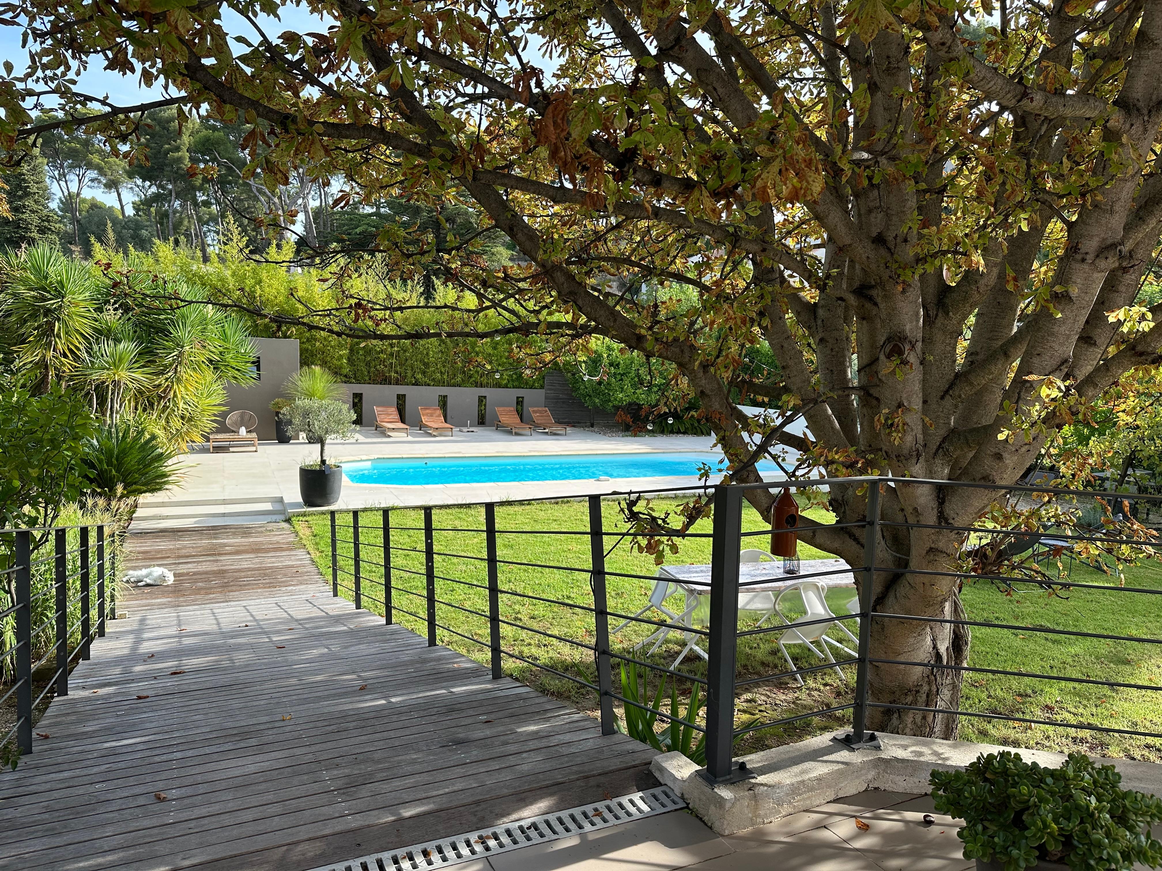 View from the house decking. 