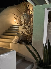 Stairs from main house to suite