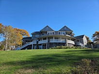 Back of the house which faces Linekin Bay.