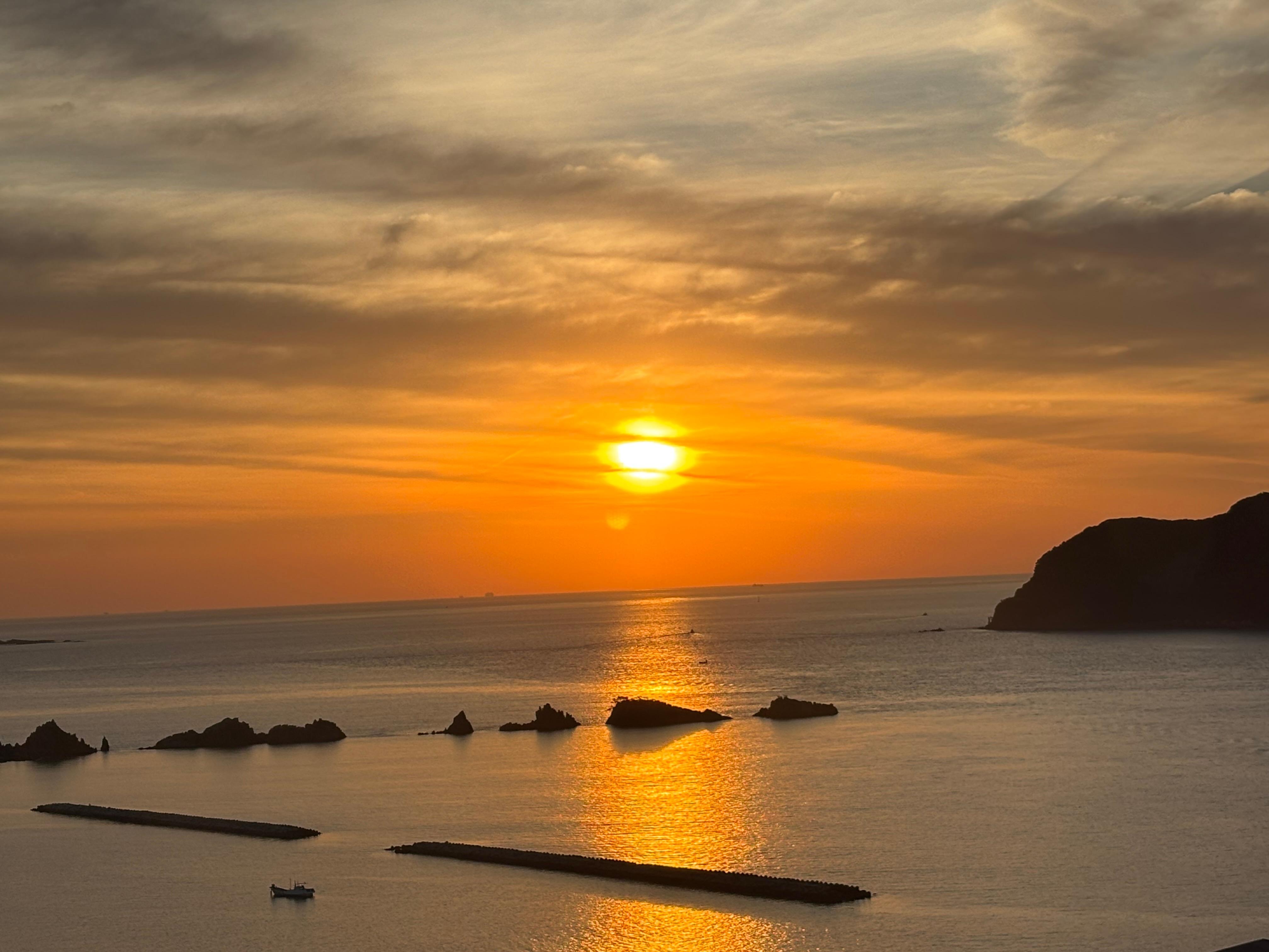 日出がとても綺麗