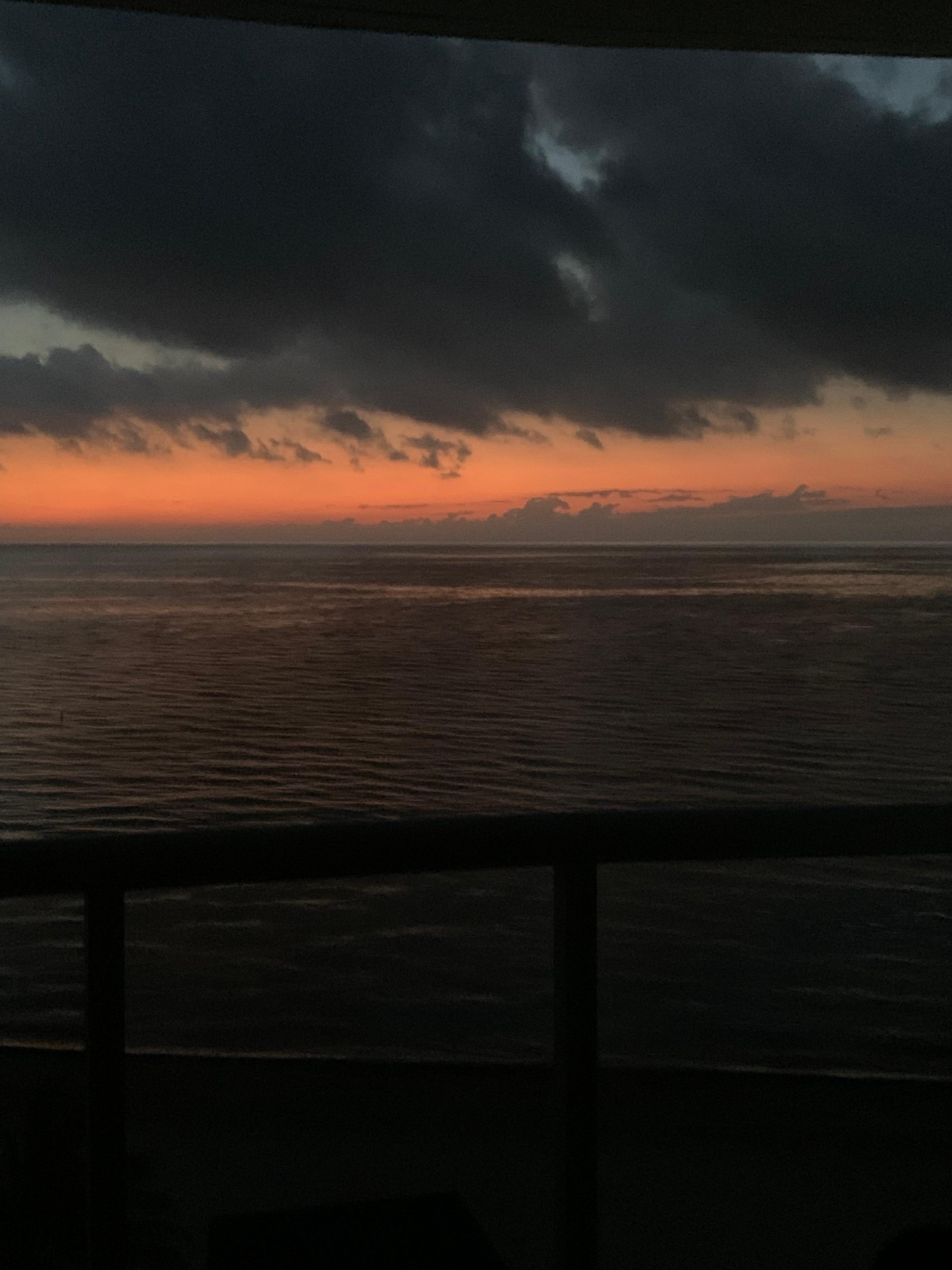 Sunrise on the deck 