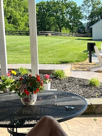 View in the morning from porch