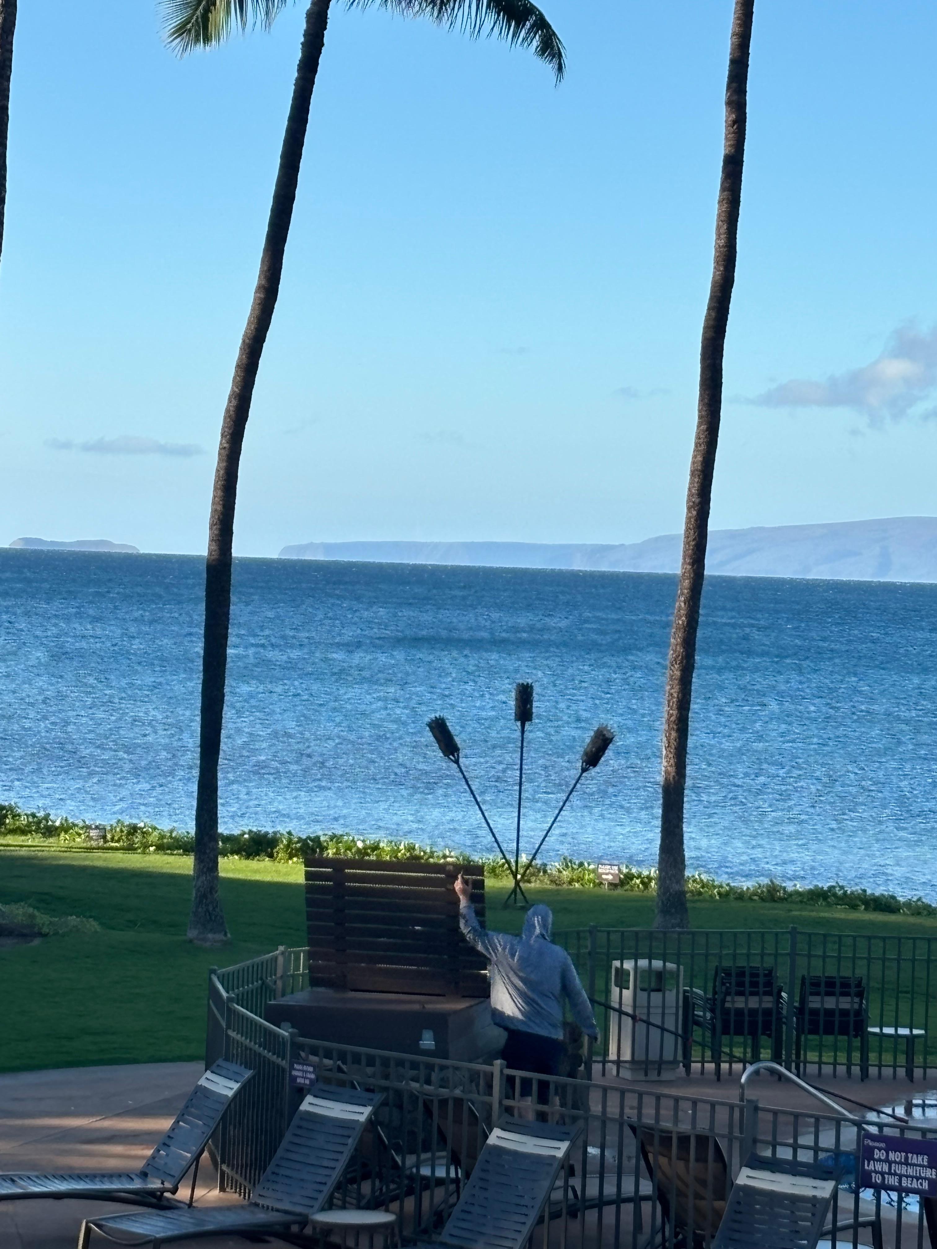 View from our deck at the condo. 