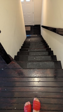 Steep stairs
