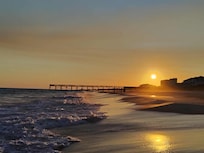 Beautiful sunset on the beach