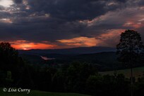 A sunset from the front porch.