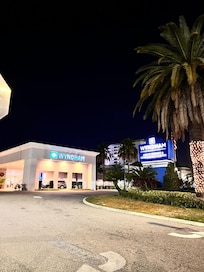 Picture from outside of the hotel. I was not able to take any other pictures because I ran back and forth between the 3rd floor of building 5 to the main front desk, three separate times.