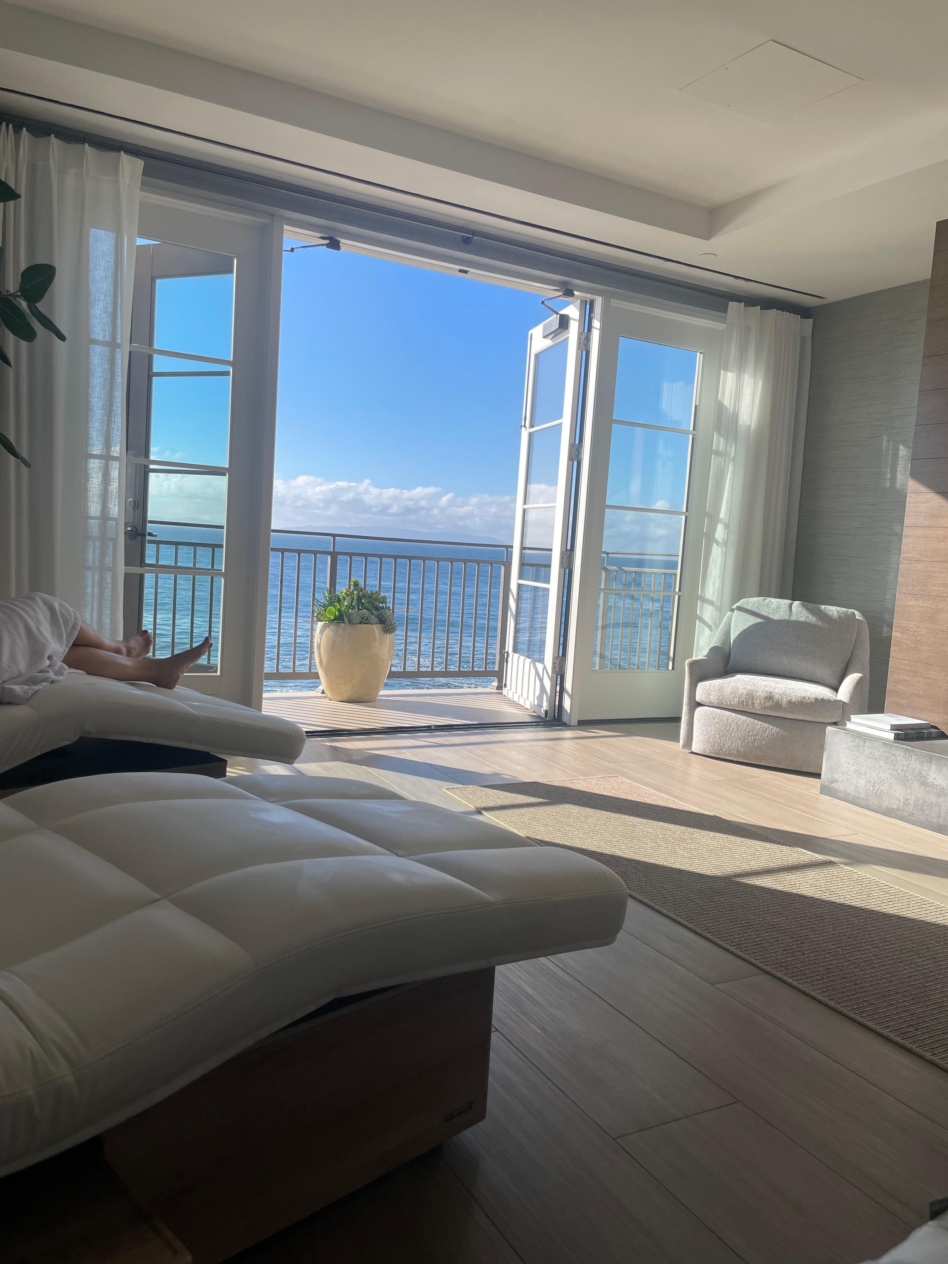 Spa oceanfront view