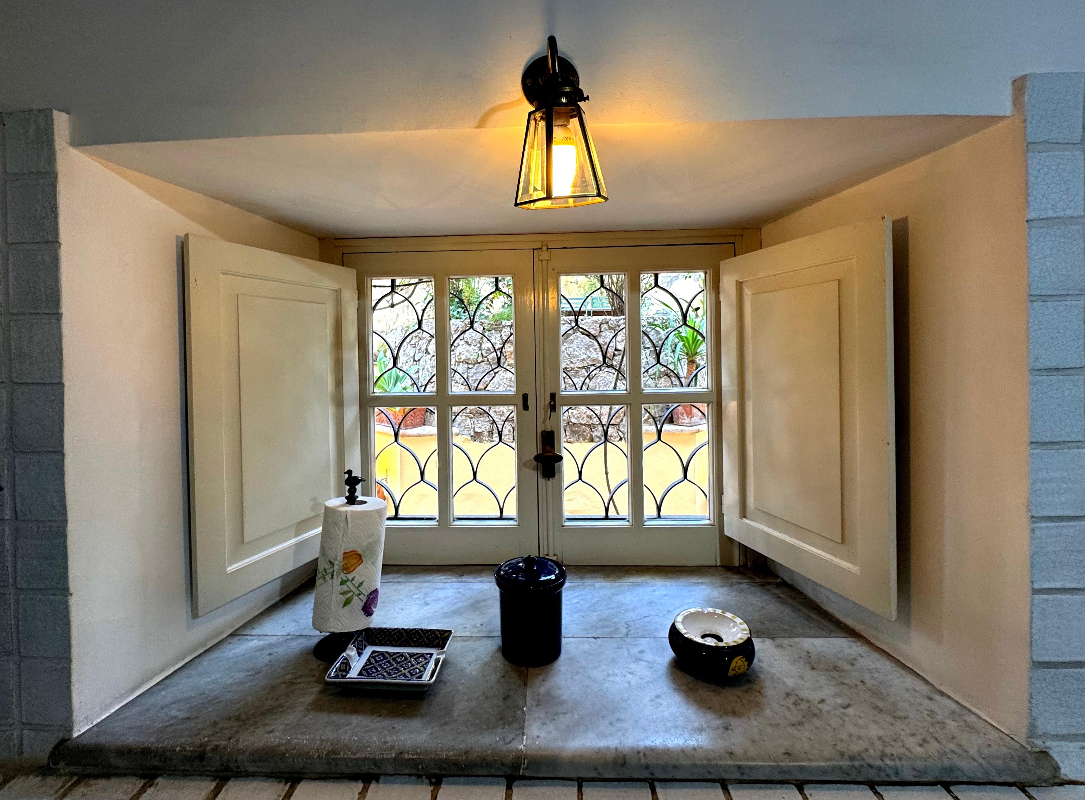 View from the kitchen window. 