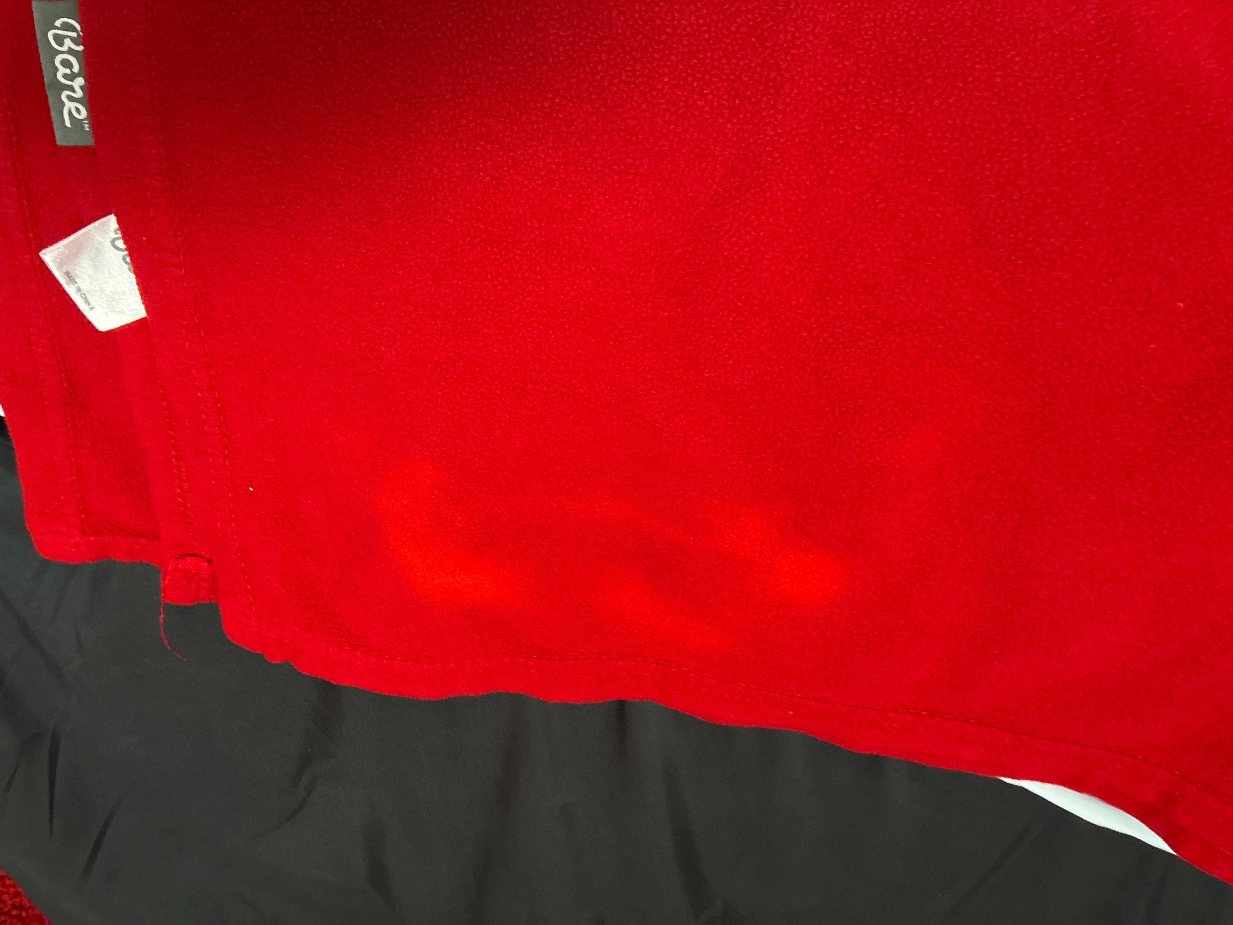 Stained bed cover