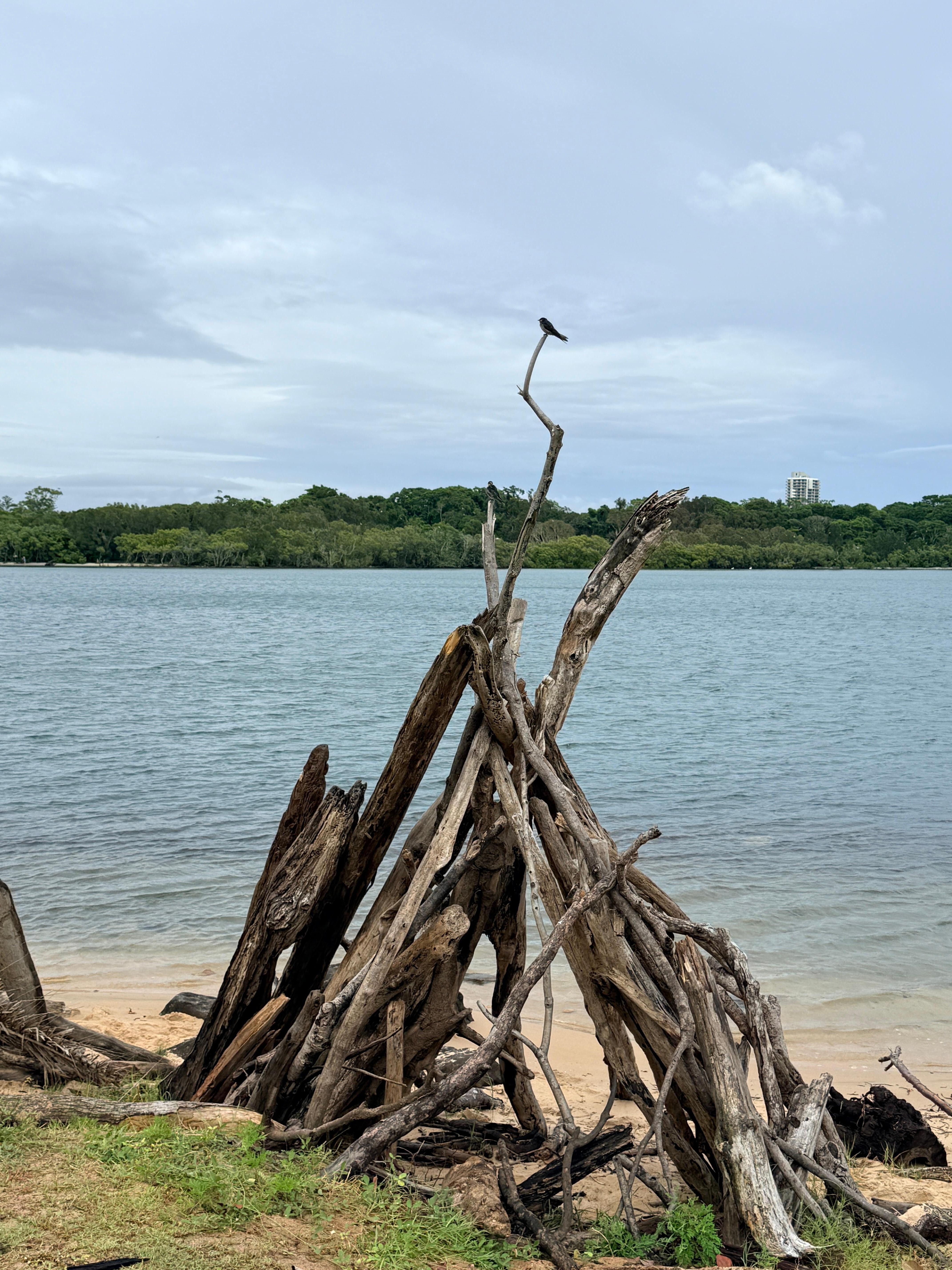 Old boat ramp 10 min walk