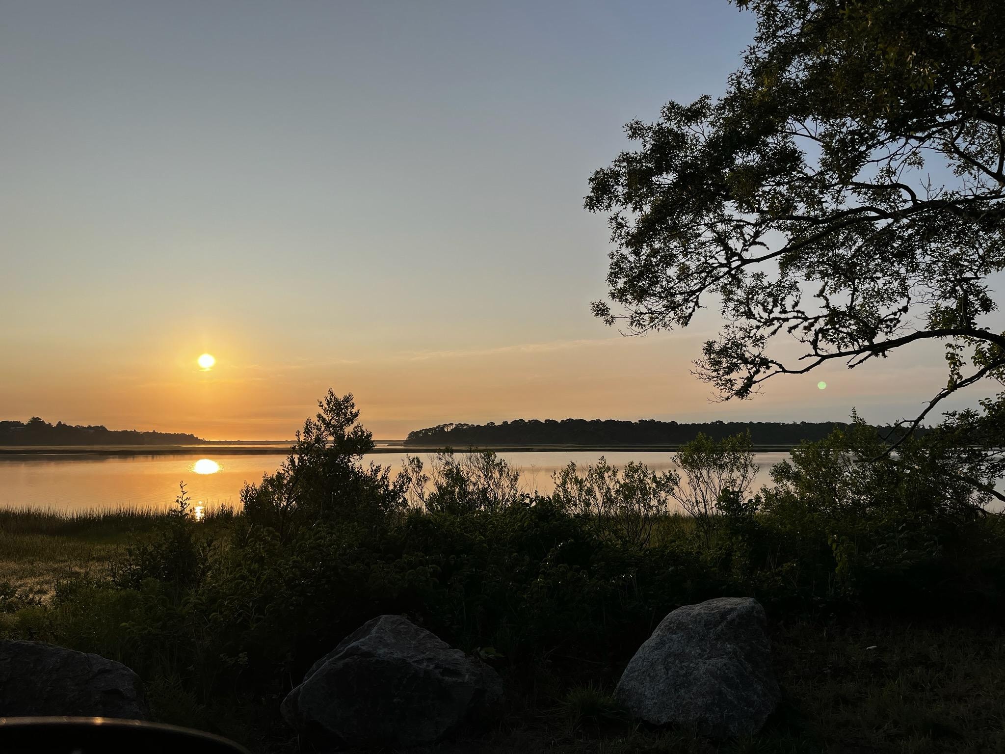 Sunrise down the block.