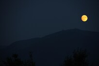 Moonrise over Cannon from the deck