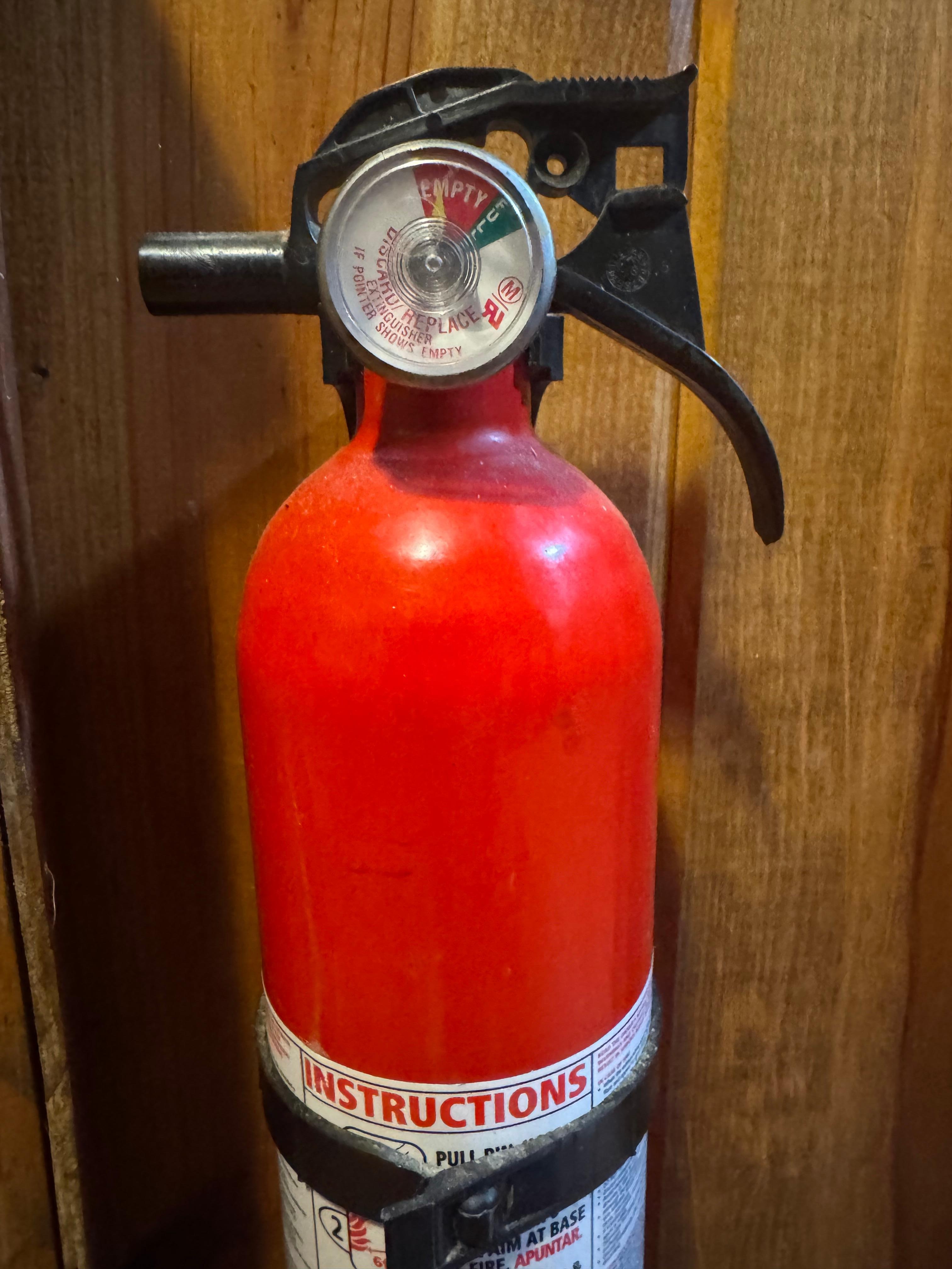 Non working fire extinguisher 