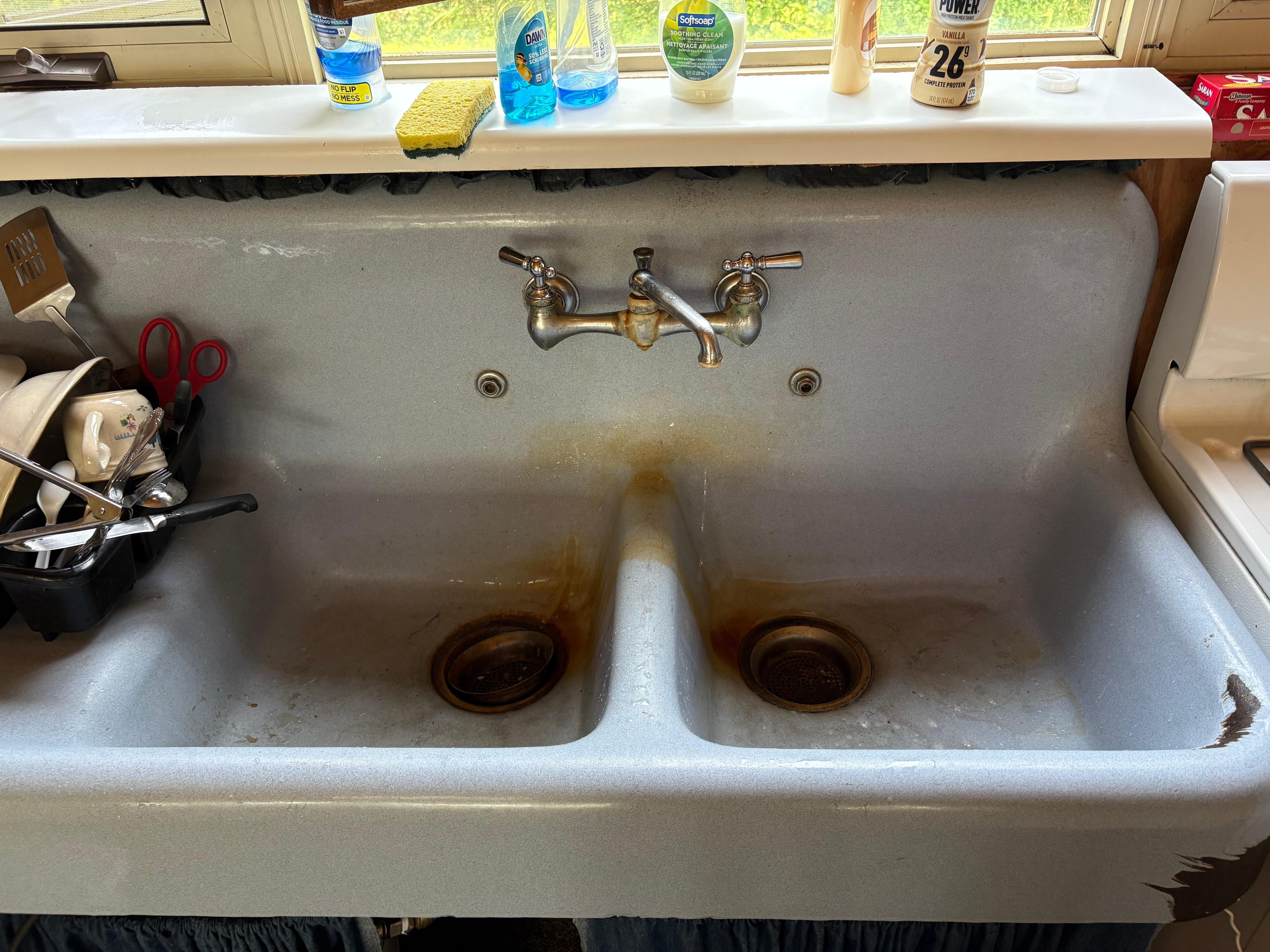 Kitchen sink and countertop