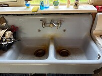 Kitchen sink and countertop