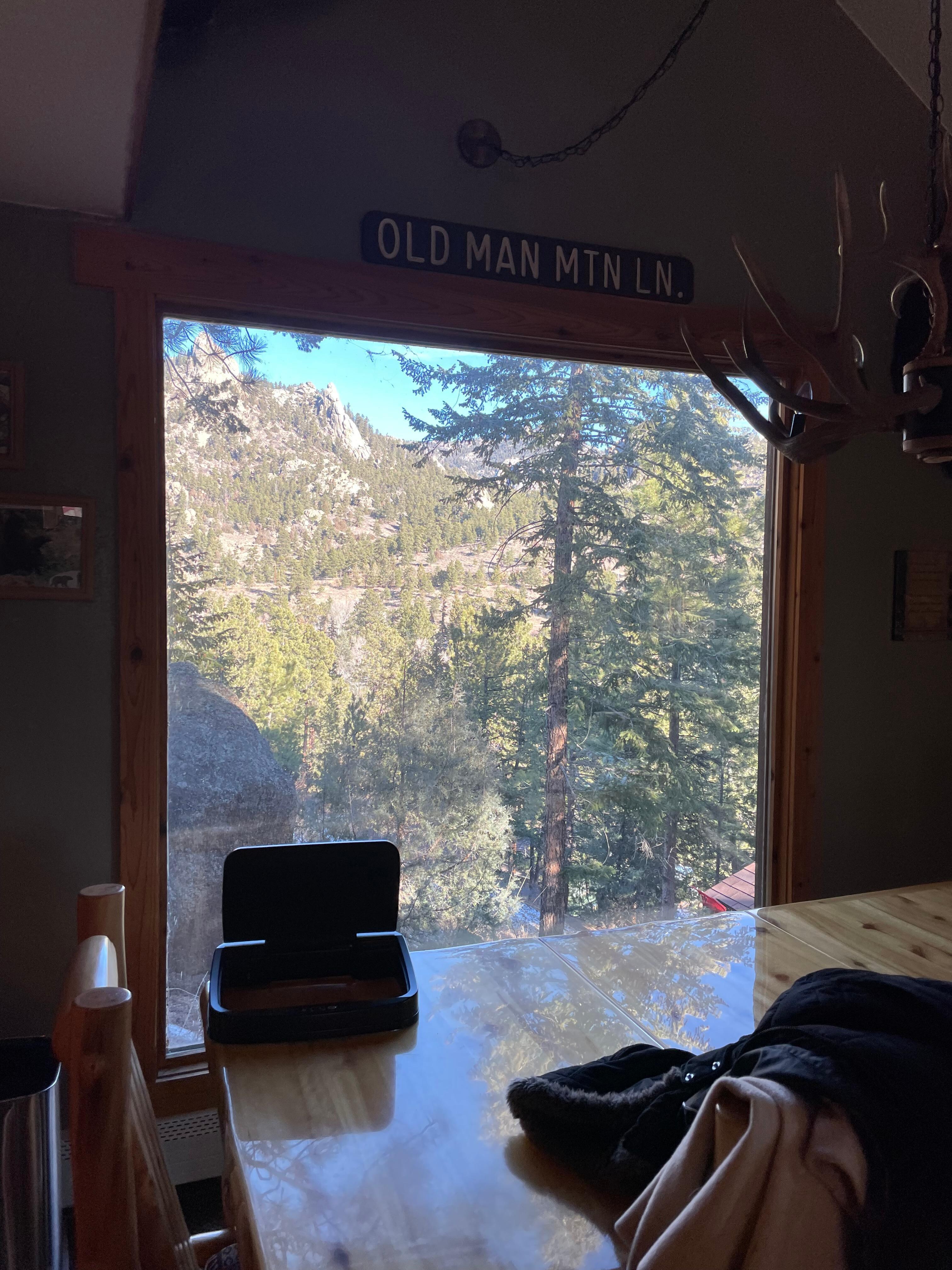 View from the dining area of the property.