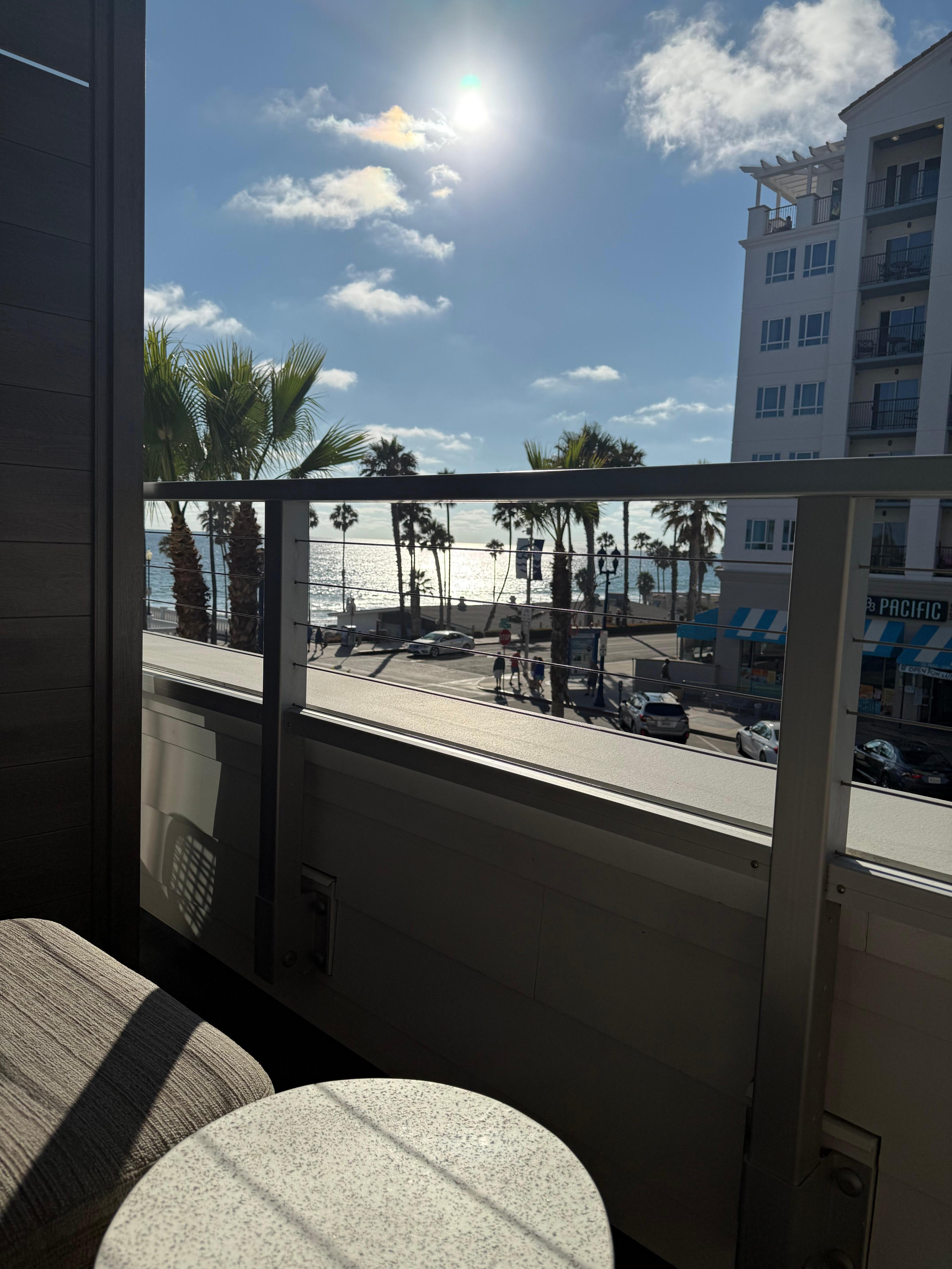 View from our balcony 