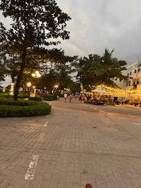 You can’t even see the hotel from the pool area