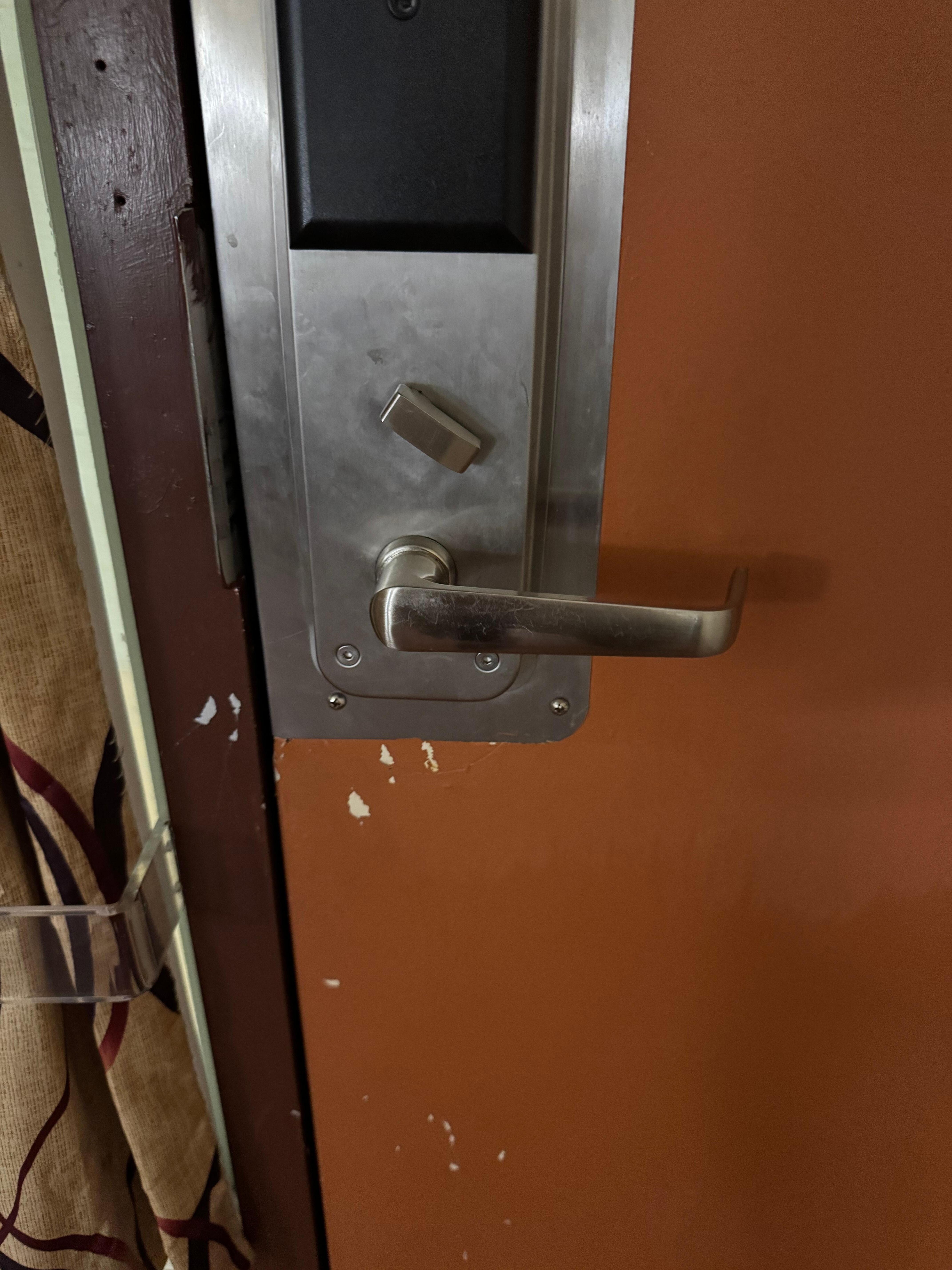 Scuffed door
