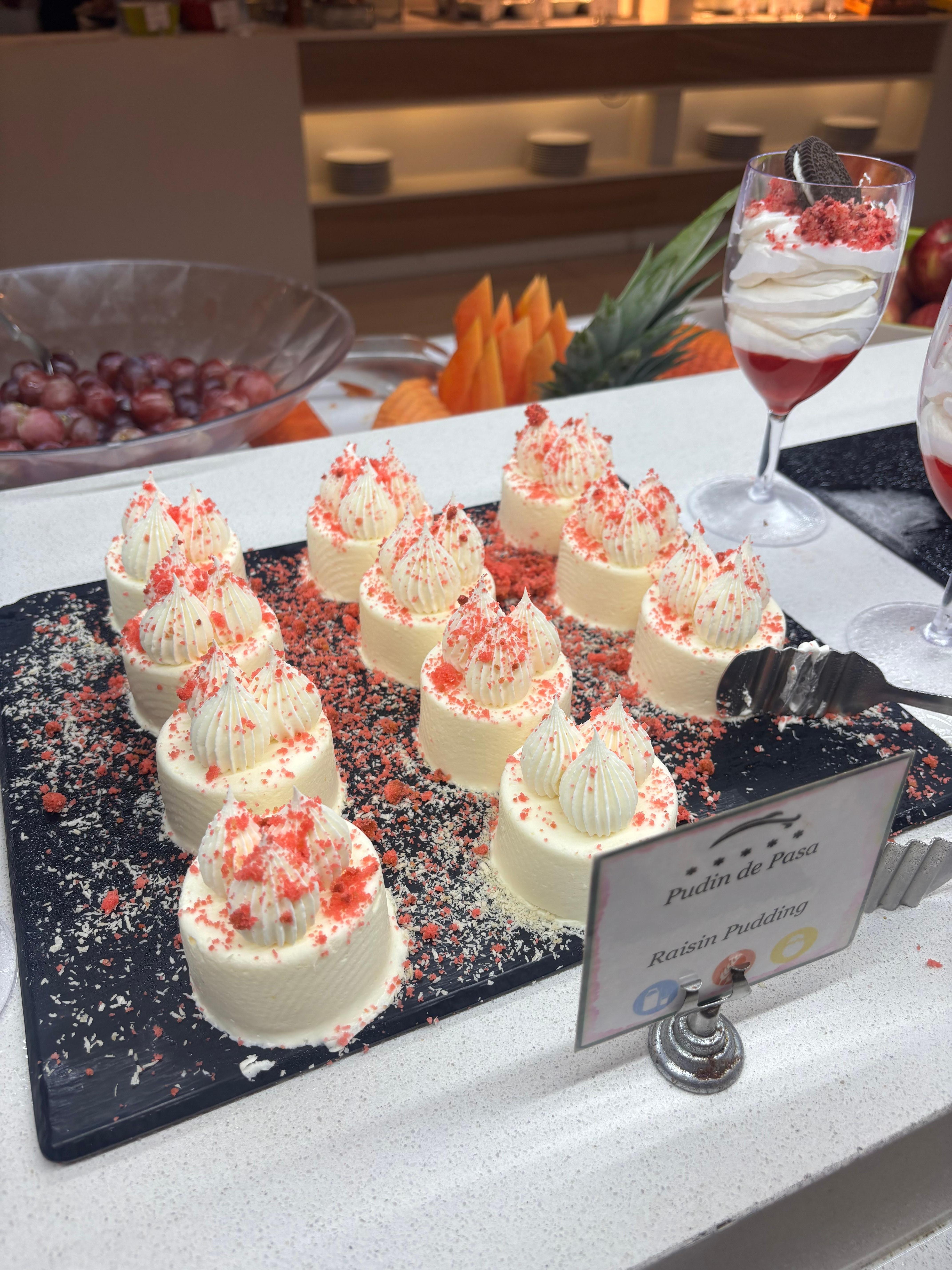 Desserts at buffet 