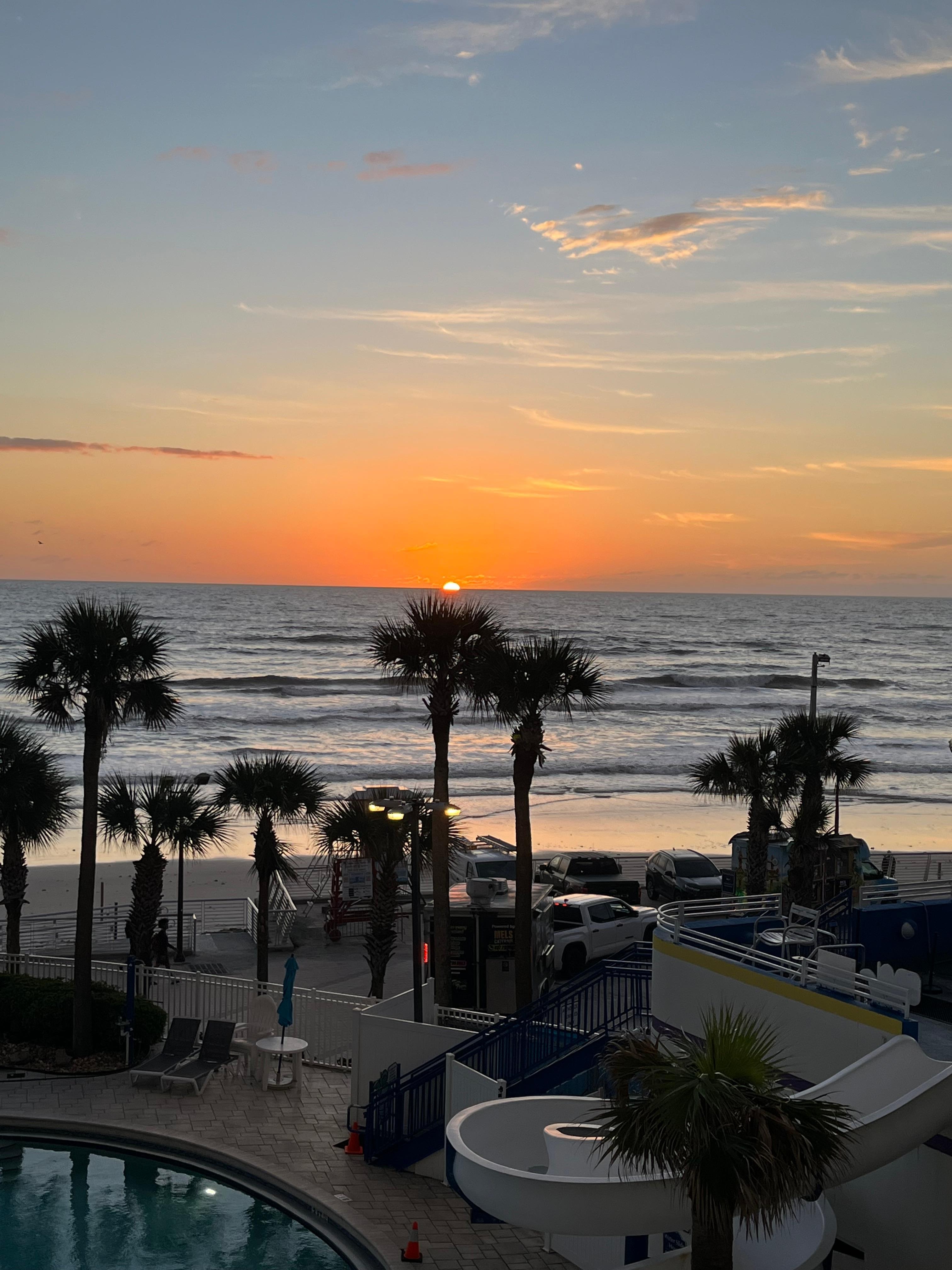 Sunrise from balcony 