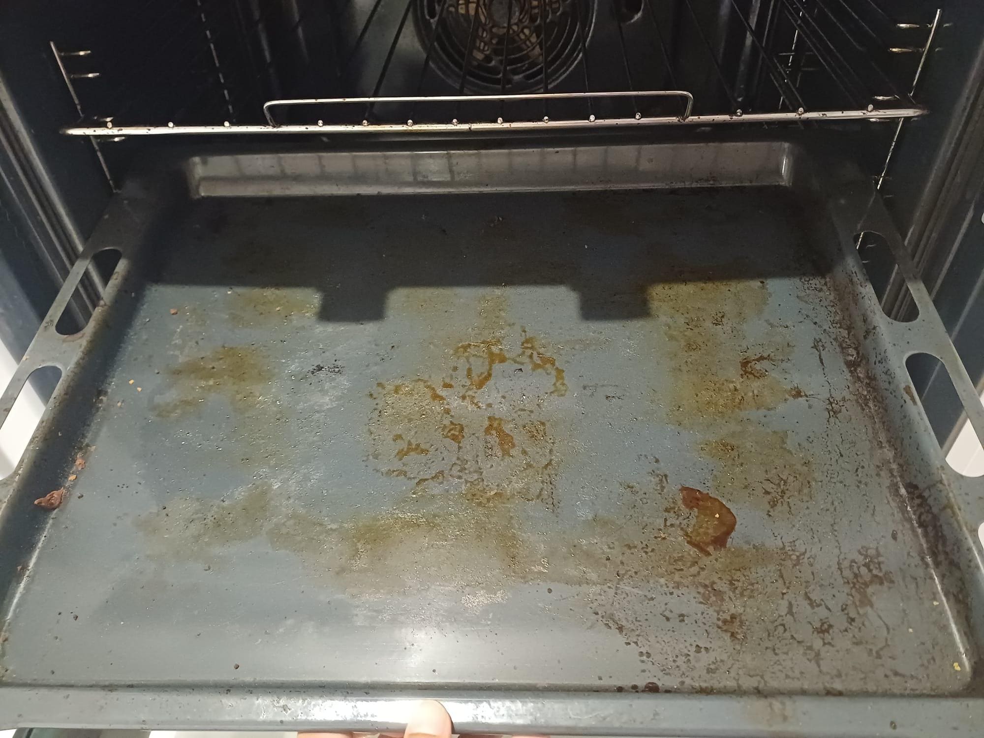 Bandeja del horno que no tocamos para nada