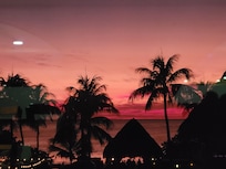 Sunset from the Italian restaurant on the 2nd floor