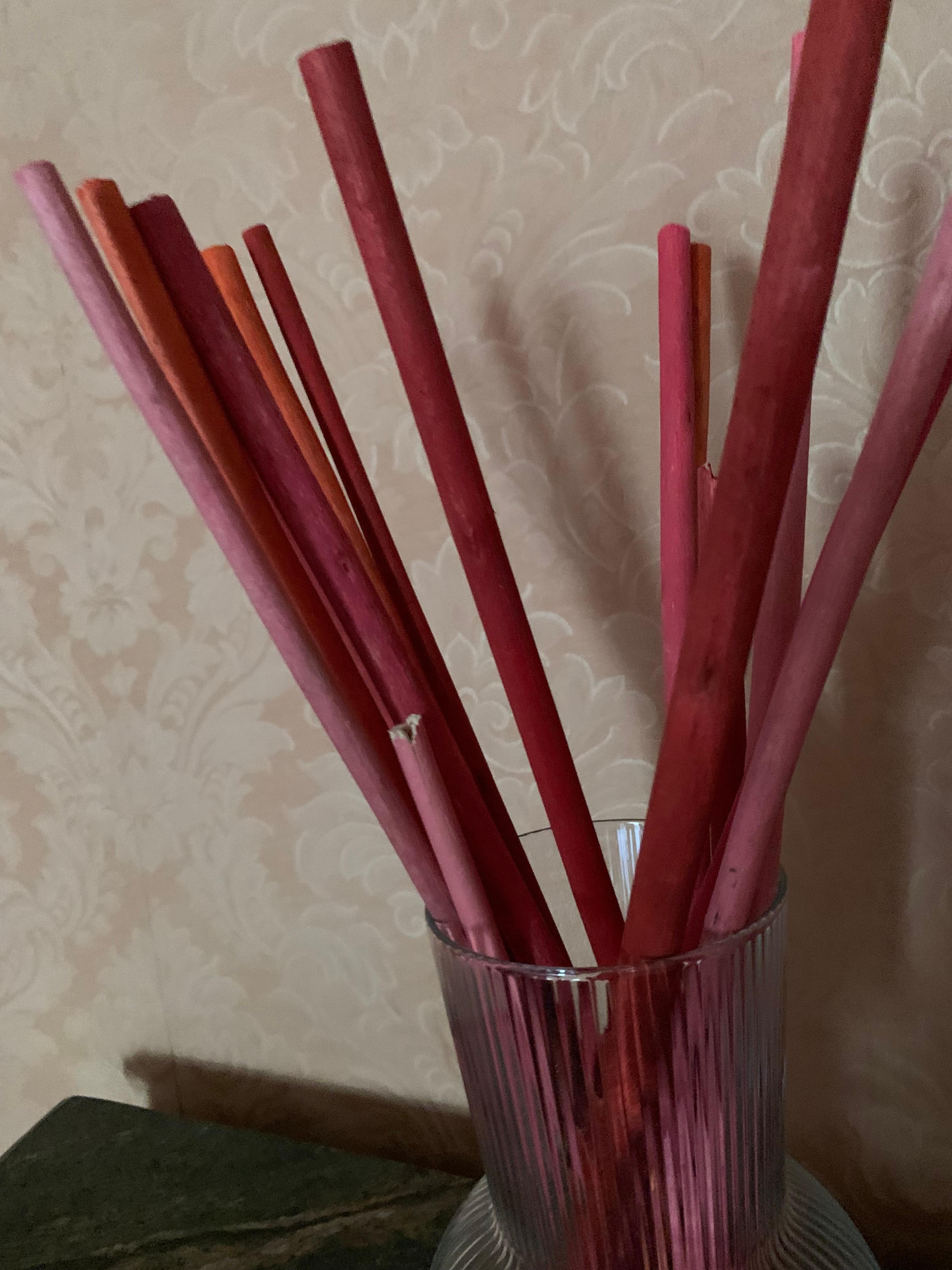 This thing with nasty straws was the main decoration on a dresser. 